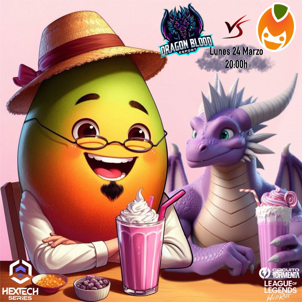 DragonBloodEsp's tweet photo. ⚔️Dragon Blood eSport  Vs Mango Papaya⚔️

Los dragones nos reunimos con el tito @Edutodi para jugar con el primo pequeño, mientras el nos mirará recordando viejos tiempos 
Quizás caiga algún consejo ante sendas derrotas contra los lideres 

🐉Lunes 24 Marzo🥭
🥭20:00 horas🐉 https://t.co/ZWH5J37FXn