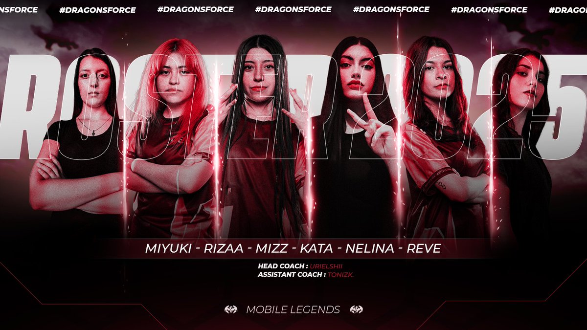 New era .. Same fire 🔥  

Our Mobile Legends Bang Bang women’s roster is here ready to conquer the battlefield 🐉💥

#DragonsForce #MLBB