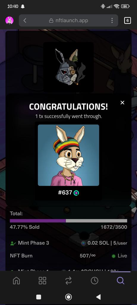 Soulano_Raver23's tweet image. I am now at 60 new
@BunniesNHomies #NFTs.

Go and get you some, of the mint there are still a few left.

I burnt mine of the old collection but you can get them as well with:
#DOUGH #Solana #Bonk #Jupiter 

You will enter a welcoming Community and earn lots of benefits.🐇