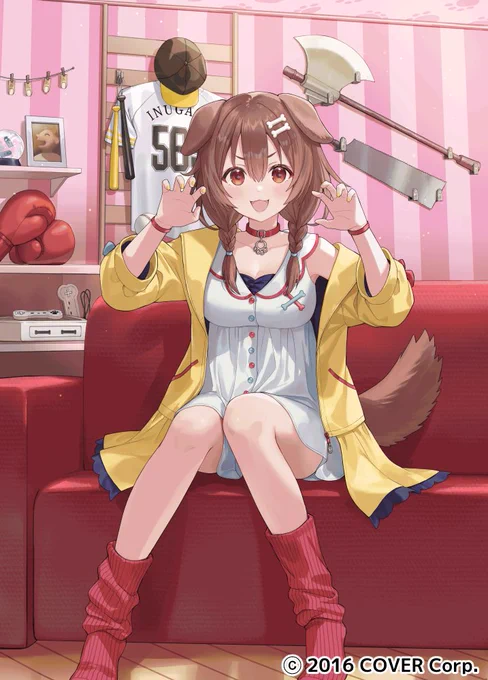 3/21発売の『hololive OFFICIAL CARD GAME』ブースターパック「エリートスパーク」収録の戌神ころね様のカードイラストを描かせていただきました!よろしくお願いいたします!#ホロカ #ホロライブ 