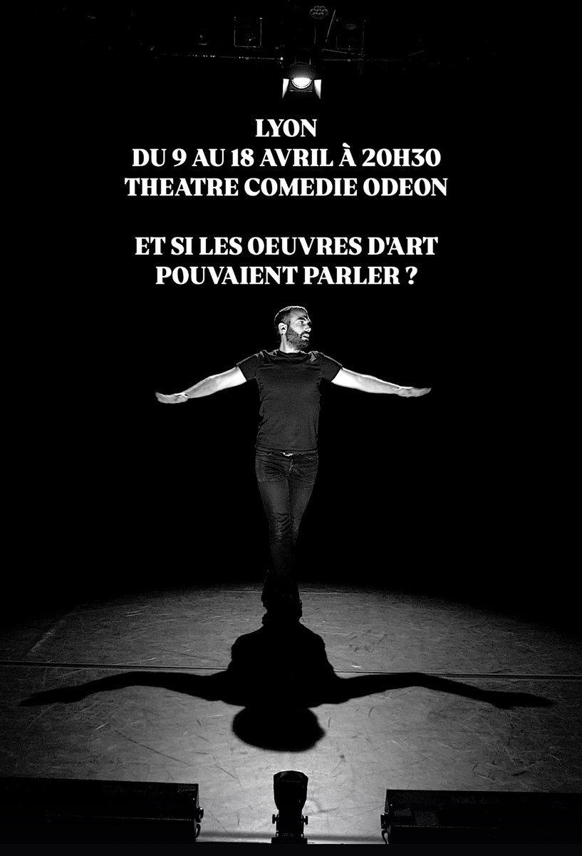 StanCCarotenuto's tweet photo. LYON du 9 au 18 AVRIL à 20h30 @ComedieOdeon 
N’hésitez pas à partager à vos ami.e.s lyonnais.e.s 🫶

« Et si les oeuvres d’art pouvaient parler ? »
Pour prendre ses places : https://t.co/Kwdzo8OS5E 

💡aRnO
📸 Jeanne Degois https://t.co/jXUOoWorDs