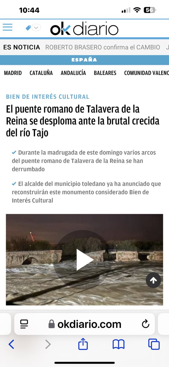 acastilloHoz's tweet photo. @elmundoes Sanchez se cree que puede tomar a Europa!Como lo hace con los votantes sanchistas!Las mentiras fracasaron con el COVID! Fracasan con el cambio climático!Que hicieron para prevenir los efectos de la Dana?No gasta en mantenimiento, el puente ha durado 2 mil años hasta Sánchez! https://t.co/genBwK8S1e