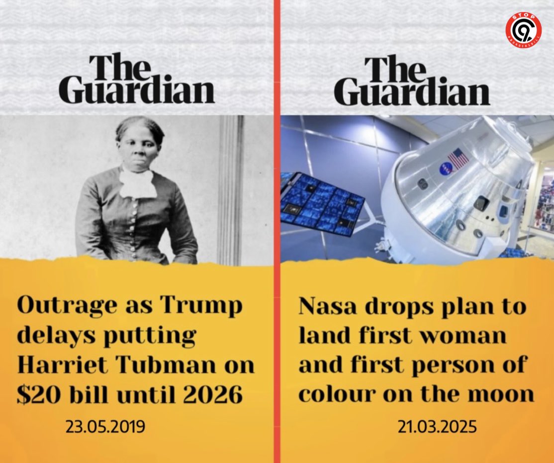 Over 5 years ago, the Trump administration delayed a move to put the anti-slavery activist Harriet Tubman on the $20 bill. Today NASA under his regime, dropped plans which would have seen the first woman of colour, land on the moon…