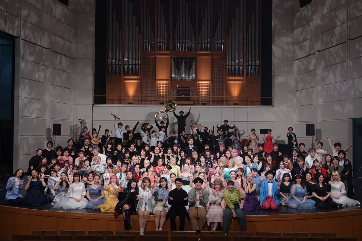 senzoku_AS's tweet photo. 【公演終演情報】
『100th ANNIVERSARY STAGE #音大のひみつ 〜Connecting to the Next 100 Year～』
全2公演、無事終演いたしました！！！

9コースが力を合わせた壮大な公演となりました🥳🎉
ご来場いただいた皆様、誠にありがとうございました！！

今後とも学生たちの活躍をお見守りください！！ https://t.co/Dbu7cpeagU