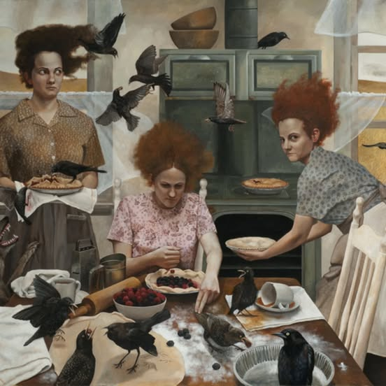 Starts next Sunday, 30th March, booking now...
Take off over the next six spring weeks into an airy world of birdsong, tail-feathers, swooping &amp; soaring. Immerse yourself in an aviary of the imagination, 7wk creative-writing course
see: tinyurl.com/The-Avian-Eye-…, 
art: andrea kowch