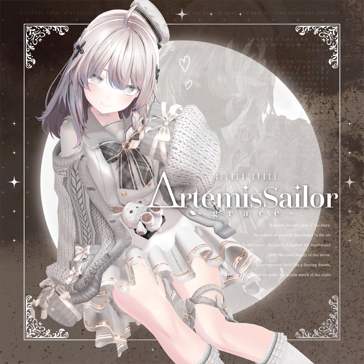 ▼▼▼📢【F&amp;RPキャンペーン】📢 ▼▼▼

✨VRC衣装「ArtemisSailor-grace-」🌙
🗓️2025/03/25(火)  18:00〜  販売予定

▲▲▲▲▲▲▲▲▲▲▲▲▲▲▲▲▲▲▲▲▲▲

新作「ArtemisSailor-grace-」を
抽選で5名様にプレゼント！🎁

👾応募方法🌸
❶<a href="/SilverGrayGin/">ぎん@SilverSpace</a> をフォロー
❷この投稿をリポスト