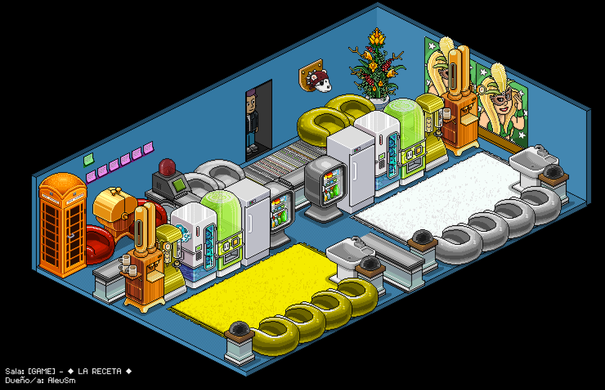 AleuHabbo's tweet photo. 🍲 La Receta – Juego por equipos en el que deben recolectar los ingredientes de una receta seleccionada al azar. https://t.co/VAXryskF8Y