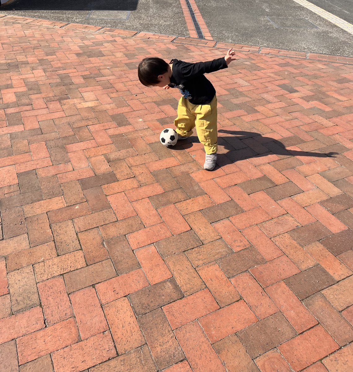 息子とサッカー⚽️
