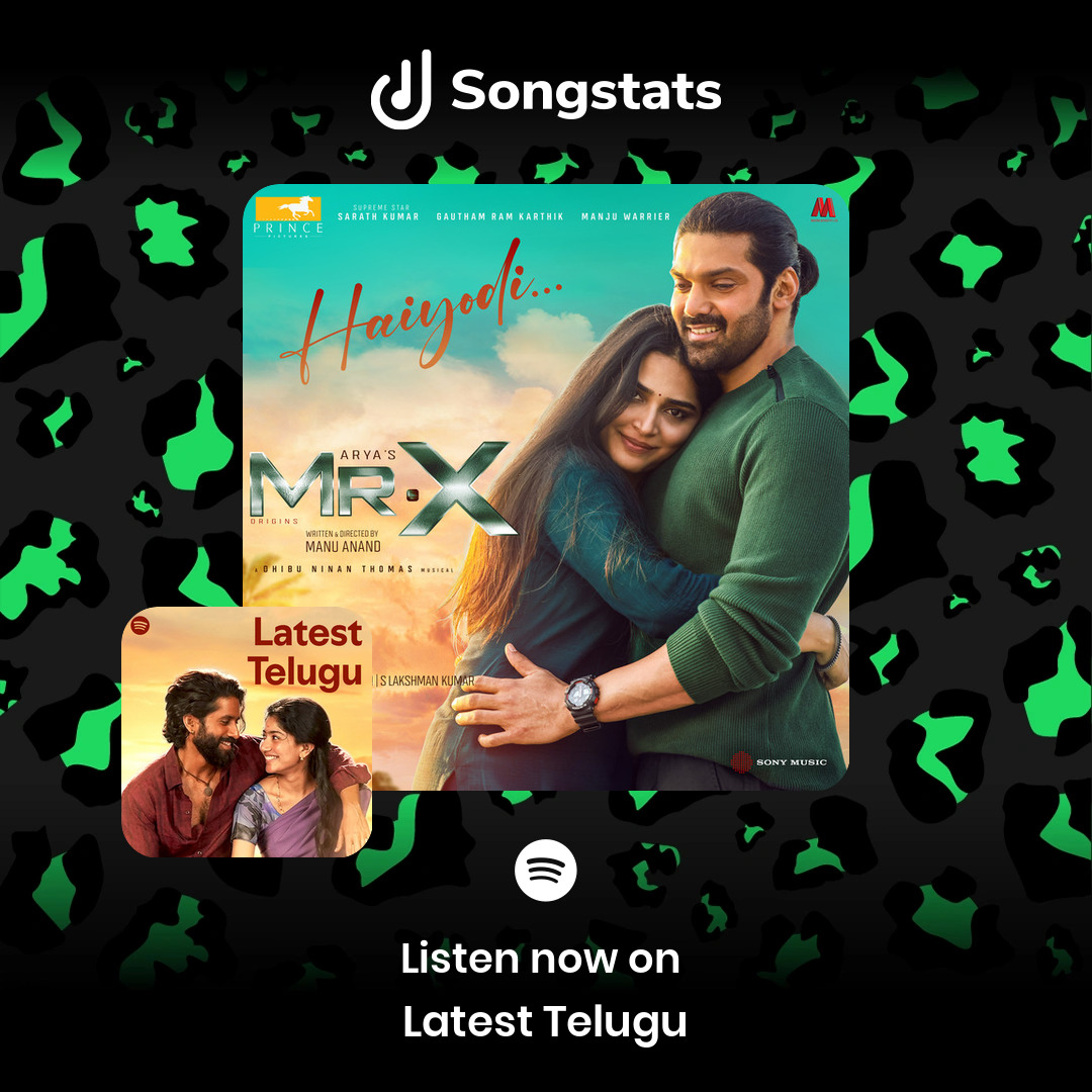 Songstats (@songstatsapp) on Twitter photo <a href="/dhibuofficial/">DHIBU NINAN THOMAS</a> Wow!! Just saw that "Haiyayyo (From "Mr.X (Telugu)")" got added to the editorial playlist 'Latest Telugu' with over 472K Followers on Spotify! <a href="/dhibuofficial/">DHIBU NINAN THOMAS</a> Wow!! Just saw that "Haiyayyo (From "Mr.X (Telugu)")" got added to the editorial playlist 'Latest Telugu' with over 472K Followers on Spotify!