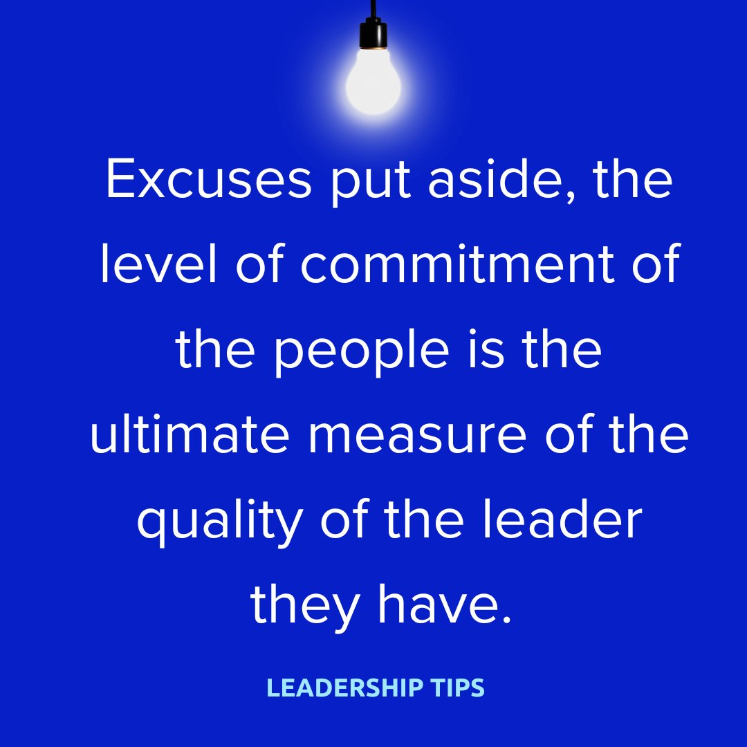 Dear leaders, here is a very tough test we should use to assess our leadership. That vision (if there really is one) is bigger than you can accomplish alone. You need people; and the best thing you can do is to get them sincerely, strongly and permanently committed to it. So...