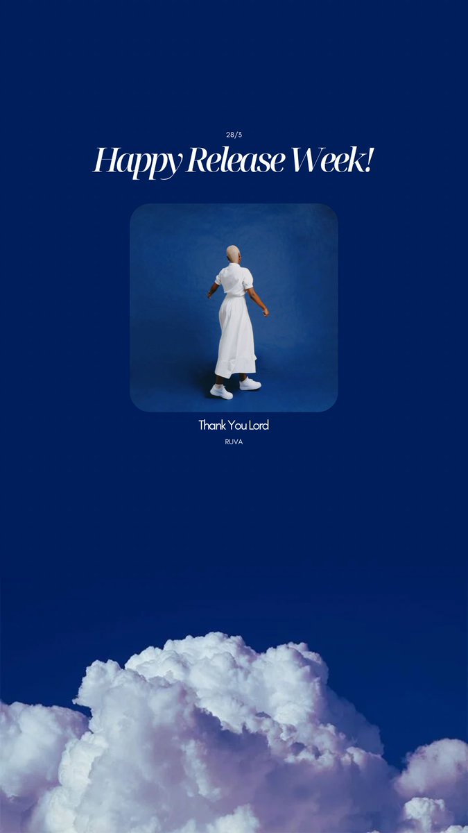 issrueeaaa's tweet photo. 5 DAYS UNTIL RELEASE!!
Happy Release Week! Stay tuned for a snippet of Thank You Lord @ 16h30 today.🥳

Pre-save ‘Thank You Lord’ on Spotify &amp; see a message regarding Apple Music pre-add.🦋
28/3!

https://t.co/3FWoZ3IvbN https://t.co/S9LBJAFoOH