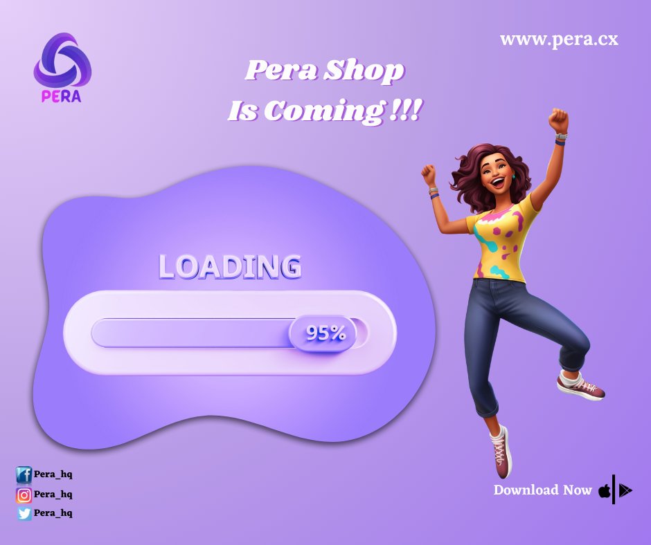 Pera_hq's tweet image. Exciting news! Pera Shop is launching soon—your ultimate destination for top products and gadgets, now with the convenience of cryptocurrency payments. Get ready for a seamless shopping experience like never before!
#pera #perashop #tradeatease #shopwithpera