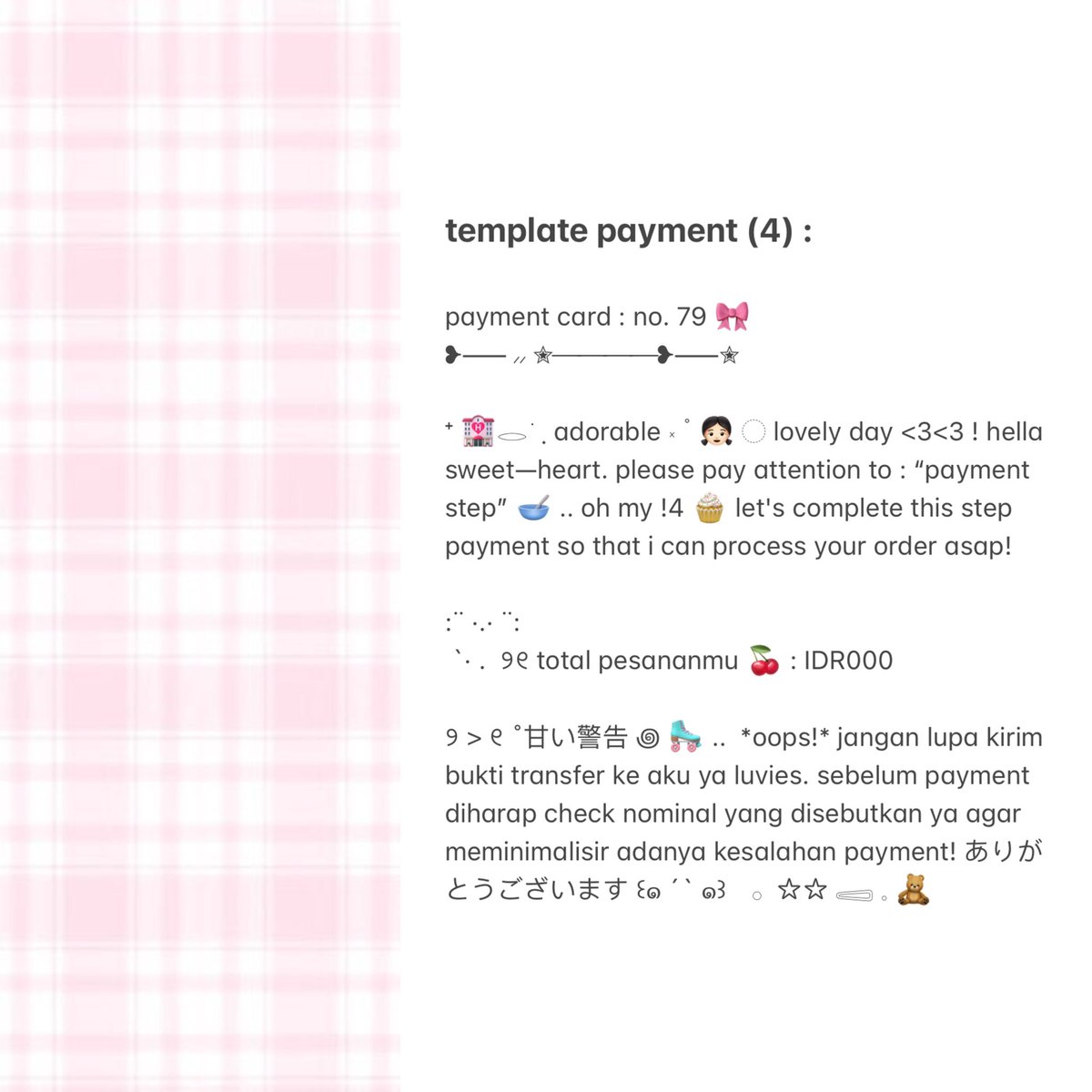 :¨ ·.· ¨:
  `· .  ୨୧   retweet  are  appreciated! thank  you  sweetheart <3<3

hi dear..  i’m  back  again  with  4  template  payment  ready  stock  🤍  price  only  4OOO/each.   go  grab  yours !

🎀 ( #zonauang #zonaba )