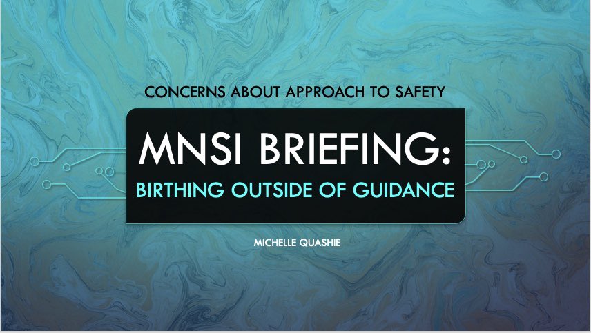 <a href="/RCObsGyn/">RoyalCollegeObsGyn</a> <a href="/NHSEngland/">NHS England</a> <a href="/ihpch/">Victoria Cochrane MBE</a> <a href="/dunkleybent/">Professor Jacqueline Dunkley-Bent OBE</a> <a href="/Stringer4Kate/">Kate Stringer</a> <a href="/MaryNewburn1/">Mary Newburn</a> <a href="/mariacbooker/">Maria Booker</a> <a href="/MidwivesRCM/">Royal College of Midwives 💙</a> <a href="/CMidOEngland/">Kate Brintworth</a> <a href="/L6UPY/">Louise Page</a> <a href="/BICSoc/">British Intrapartum Care Society</a> <a href="/TPM_Journal/">ThePractisingMidwife</a> <a href="/AIMS_online/">aims.org.uk</a> <a href="/MaternityAction/">Maternity Action</a> <a href="/Doulamaddie/">Maddie McMahon</a> <a href="/sheena_byrom/">💕Sheena Byrom she/her 💕</a> <a href="/patchesgayle/">Elsie Gayle</a> <a href="/Tasha_theSmith/">Natasha🇬🇧🇻🇨🇱🇨</a> <a href="/KitzingerCelia/">Celia Kitzinger</a> I have since met with MNSI and there have been some positive changes as a result. 

However, my concerns about their approach to safety remain.

Anyone invested in maternity transformation, equitable care and cultural safety should be to. 

Full info👉
linkedin.com/pulse/review-m…