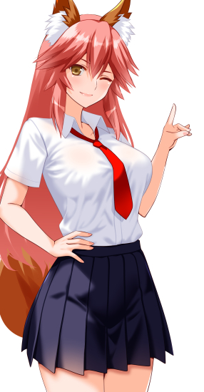 みこーん☆JK玉藻ちゃんとうじょーう!なんちゃって☆#FGO 