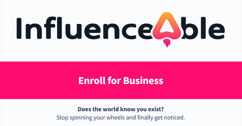 Influenceable Influenceable has several interesting screenshots on their