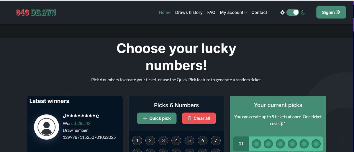 Come today and grab the winner

Every 15 minutes you can be the lucky winner

300.000 $ Prize pool

Help us reach 5000 people on this community.
649draws.com

#649Draws 
#Crypto
#WinToday