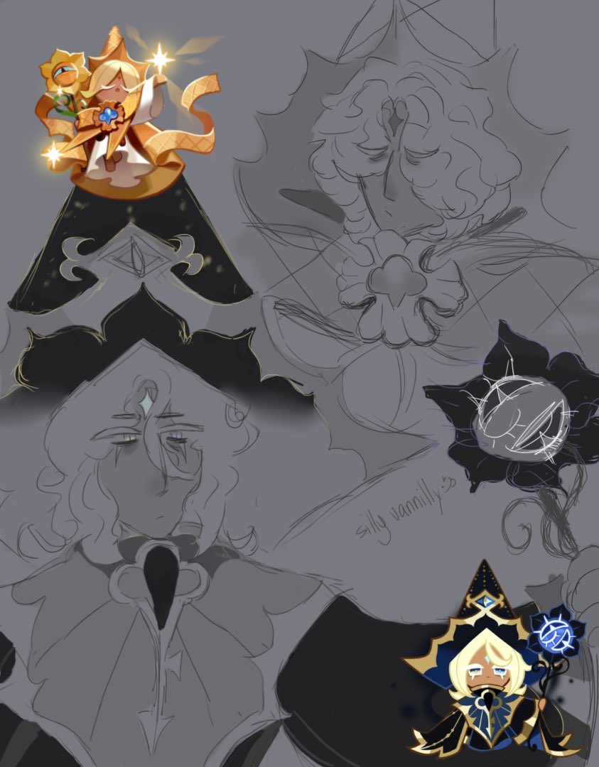 m3ch4nicaltree's tweet photo. Can you guys tell which design I like better for him 
#cookierunkingdom #CookieRunFanart #purevanillacookie #crk #fanart #PureVanilla https://t.co/2XB82mlOum