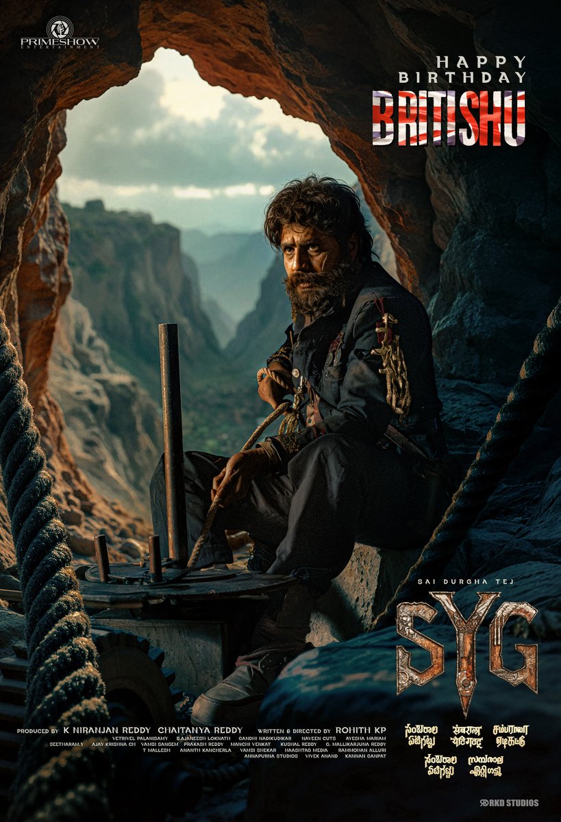 Primeshow Entertainment (@primeshowtweets) on Twitter photo An Actor who redefines every character he portrays and masters it all 💥
Team #SambaralaYetiGattu wishes the multi faceted performer <a href="/actorsrikanth/">SRIKANTH MEKA</a> a very Happy Birthday ❤️🔥
Introducing him as “BRITISHU” from #SYGMovie 🔥
#HBDSrikanth
Mega Supreme Hero <a href="/IamSaiDharamTej/">Sai Dharam Tej</a> An Actor who redefines every character he portrays and masters it all 💥
Team #SambaralaYetiGattu wishes the multi faceted performer <a href="/actorsrikanth/">SRIKANTH MEKA</a> a very Happy Birthday ❤️🔥
Introducing him as “BRITISHU” from #SYGMovie 🔥
#HBDSrikanth
Mega Supreme Hero <a href="/IamSaiDharamTej/">Sai Dharam Tej</a>