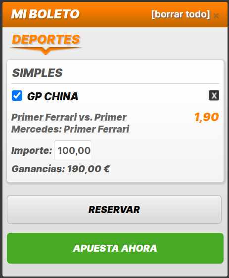 KerbsTipster's tweet photo. 👑 APUESTA PREMIUM

🔥 Ferrari mejor que Mercedes

✍️Argumento en el hilo

🏡Kirolbet

Puedes hacerla aquí: https://t.co/0is26iEEGW