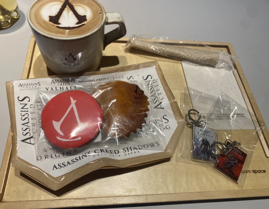 timtimisslut's tweet photo. コラボカフェありがとうございました
ダンテさんもずっとファンで居てくれて、店員さんもありがとうございます。
#ACLEGACY
#AssassinsCreedShadows
#アサシンクリードシャドウズ https://t.co/H6DMMH95bQ