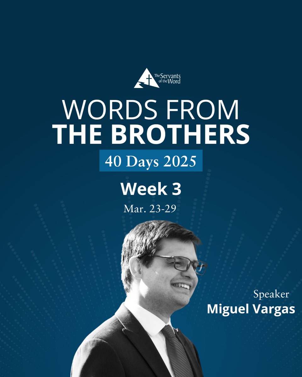 For his week, our brother Miguel Vargas will share daily reflections on the podcast "Words from the Brothers". Just download it!