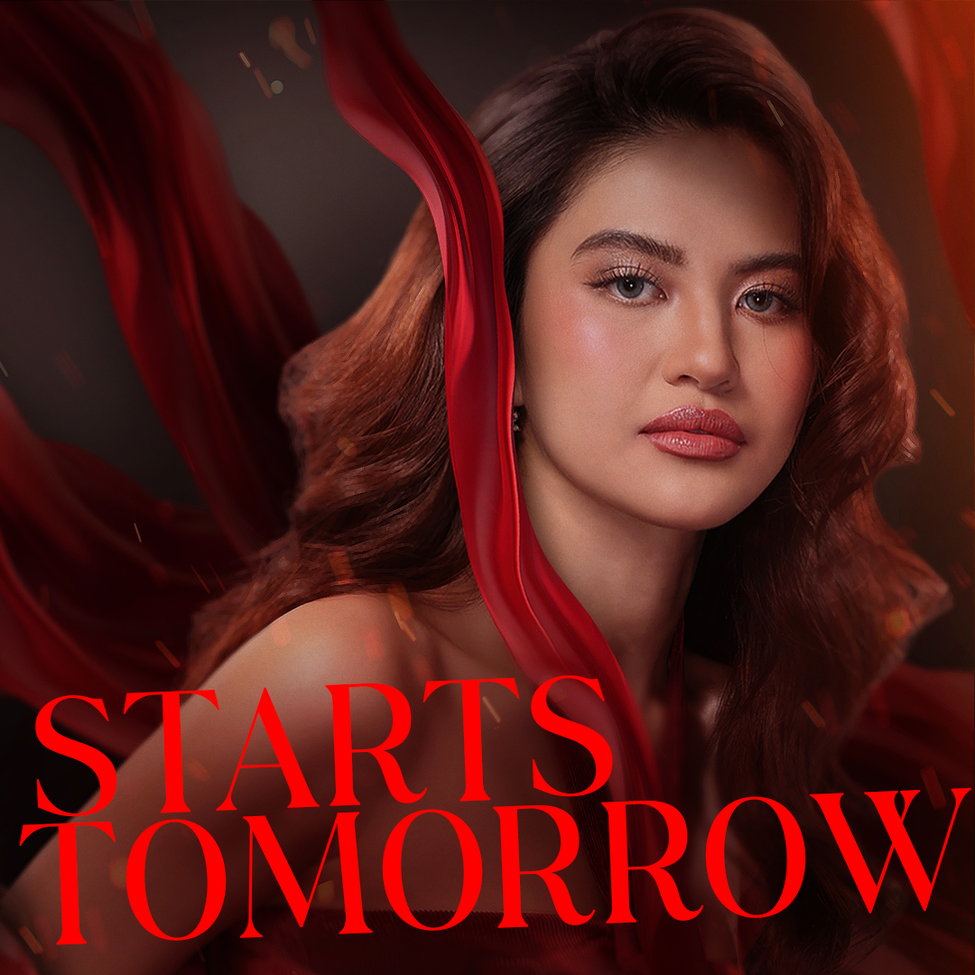 gmanetwork's tweet image. ONE DAY TO GO until the lies burn away. 🔥

#GMAxViuSLAY World TV premiere TOMORROW, 9:25 PM on GMA Prime, and 11:25 PM on GTV. Manood ng libre sa Viu anytime, anywhere! #SLAYonViu