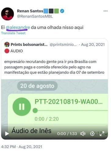 vaitkatar's tweet photo. @_AnaHering @Luciushunt12 Sua opinião é igualzinha a dos teus chefinhos. O mbl no geral passa pano pra ditadura, para arbitrariedades e prisões ilegais. 🤷🏻‍♂️ https://t.co/3LQhPfW82Z