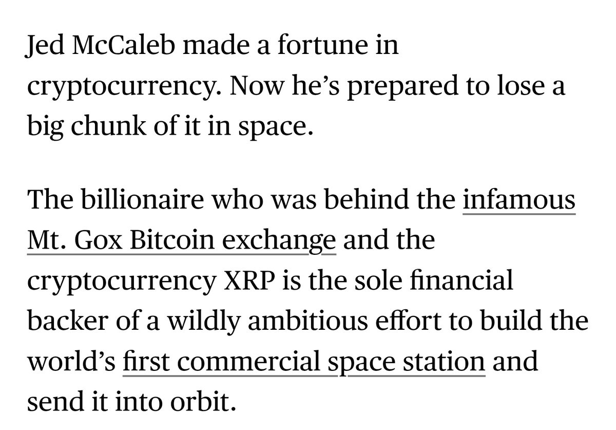 alphacyl's tweet photo. 🚀 Crypto billionaire Jed McCaleb is taking XRP to space—literally! Using $3.2B from XRP sales, the Ripple &amp; Stellar co-founder is funding Vast Space, aiming to launch the first commercial space station. The future is crypto… and beyond! 🌍

🔗 Bloomberg #XRP #Crypto #JedMcCaleb https://t.co/mUJSDAWyZR