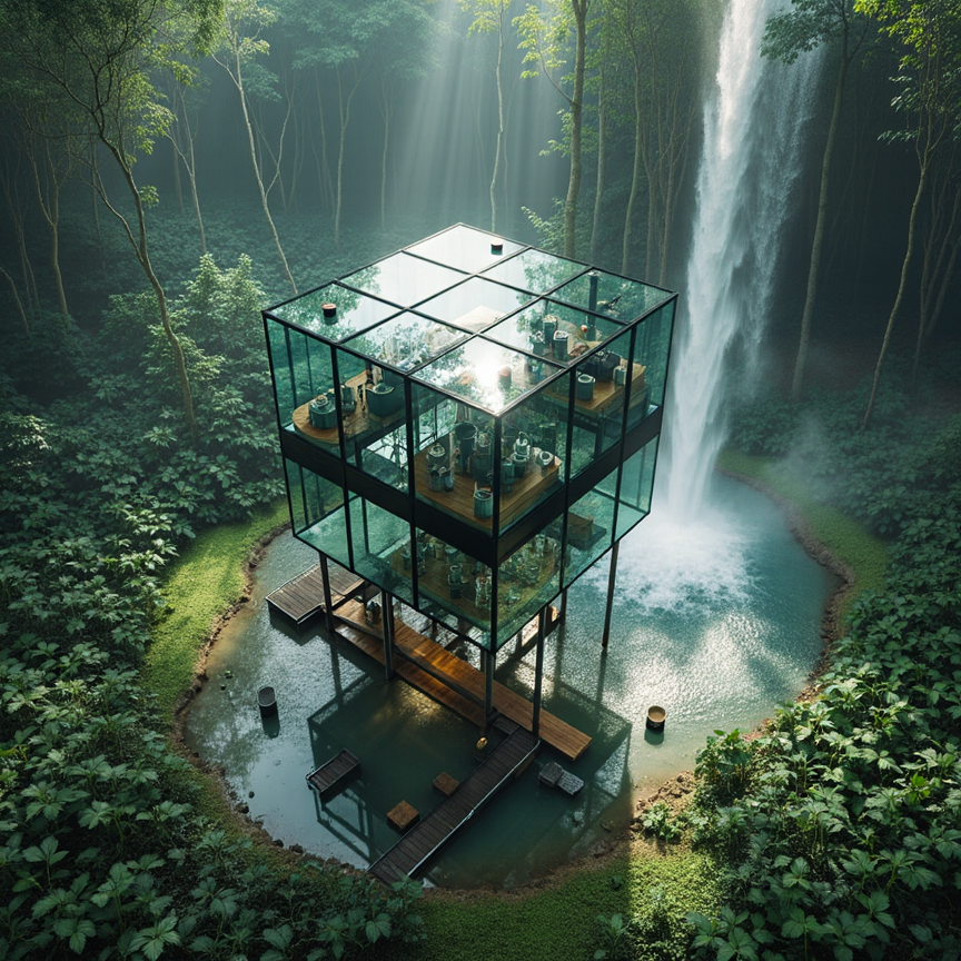 XgamesD's tweet photo. I tried to generate an image of a science lab in the jungle. @homegen_ai https://t.co/KRwp2lhbG6