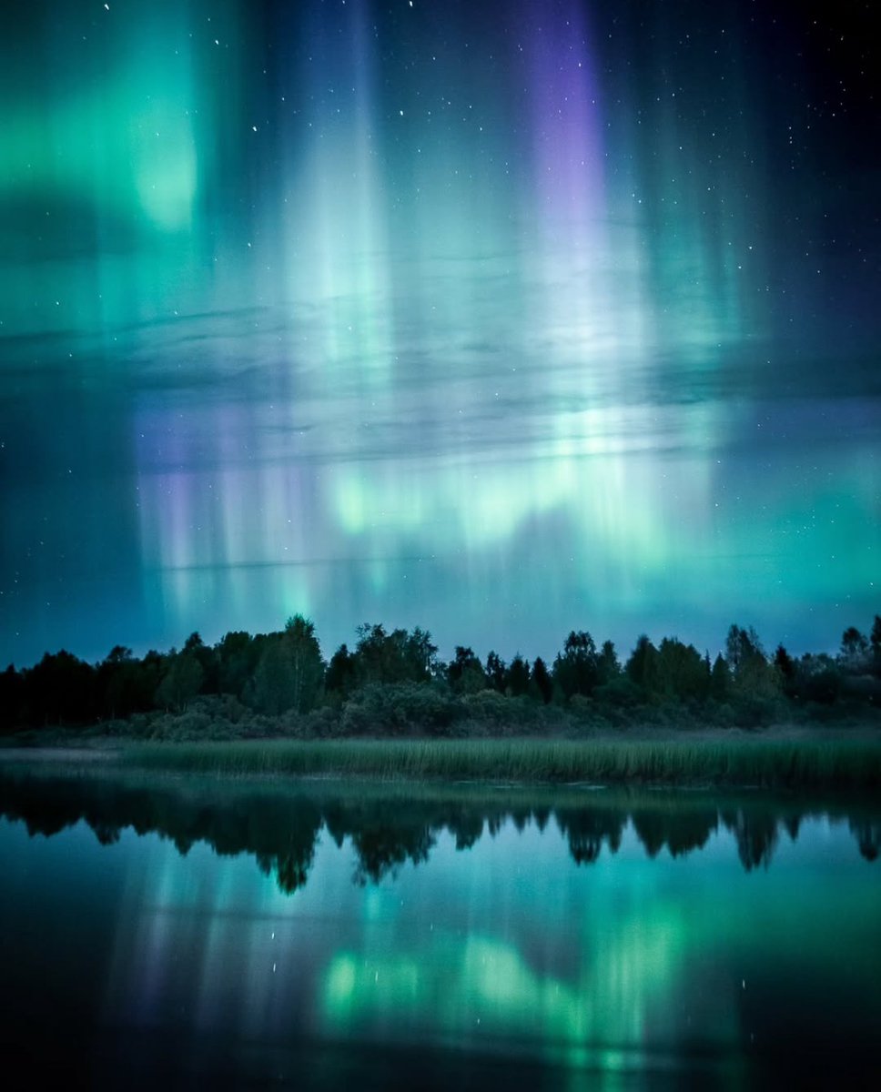 Rainbow Aurora over Lapland ✨