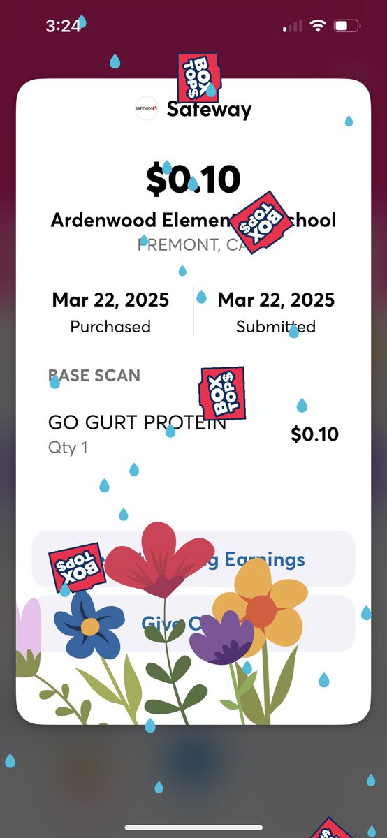 MysteryMania987's tweet image. More support for @ArdenwoodFUSD by scanning my receipt from @Safeway into the @BTFE Mobile App! Every time you shop, don’t forget to scan to earn free money for your local school! #BoxTops #ArdenwoodElementary #FremontCA