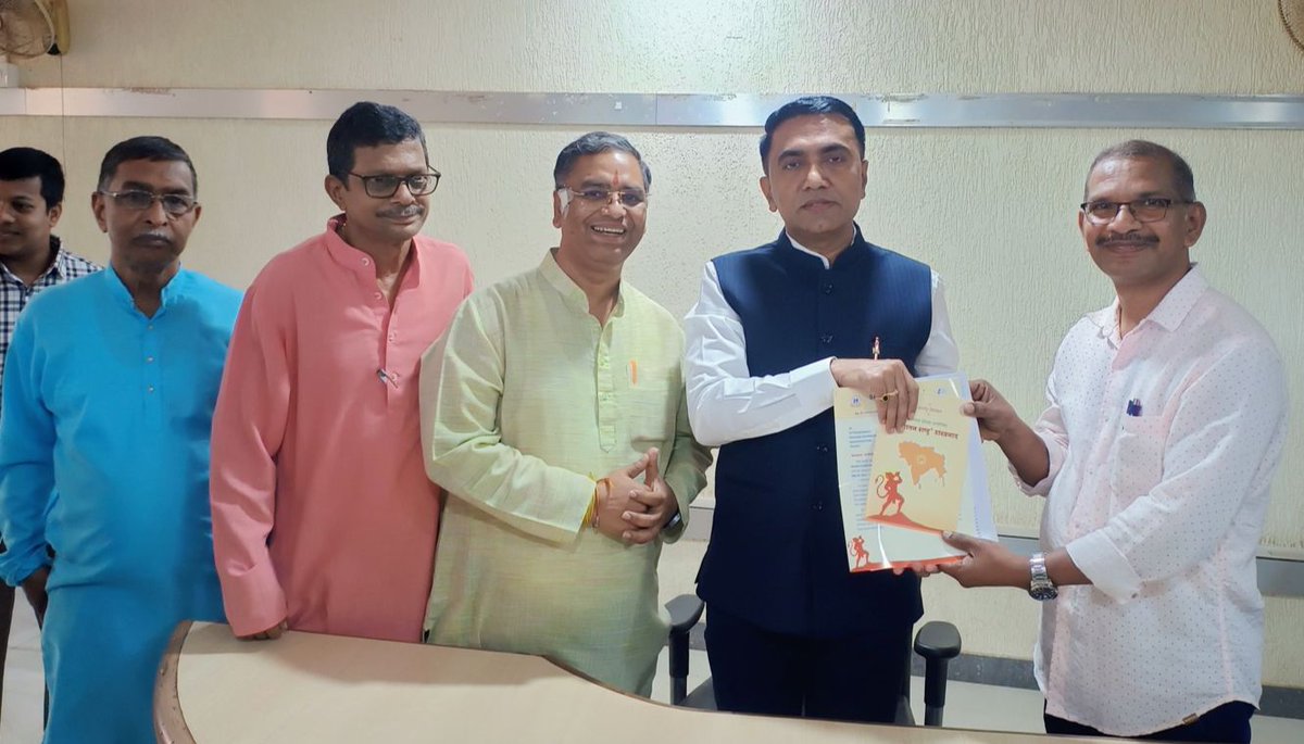 SanatanSanstha's tweet photo. 🚩 Sanatan Rashtra Shankhanaad Mahotsav – A grand call for reinstatement of Dharma! 🚩  

To accelerate the vision of Sanatan Rashtra and revive the essence of Ram Rajya, Sanatan Sanstha is hosting the Sanatan Rashtra Shankhnaad Mahotsav from May 17-19 in Goa.  

Goa CM @DrPramodPSawant  Maharashtra CM @Dev_Fadnavis and Dy CM @mieknathshinde have also been invited to this historic event.  

On the occasion of 83rd birthday ceremony of Sanatan Sanstha’s Founder,  Sachchidananda Parabrahman Dr. Jayant Athavale, the grand event will witness the presence of 20,000+ seekers, saints, and dignitaries !  

🔔 Stay tuned for updates !