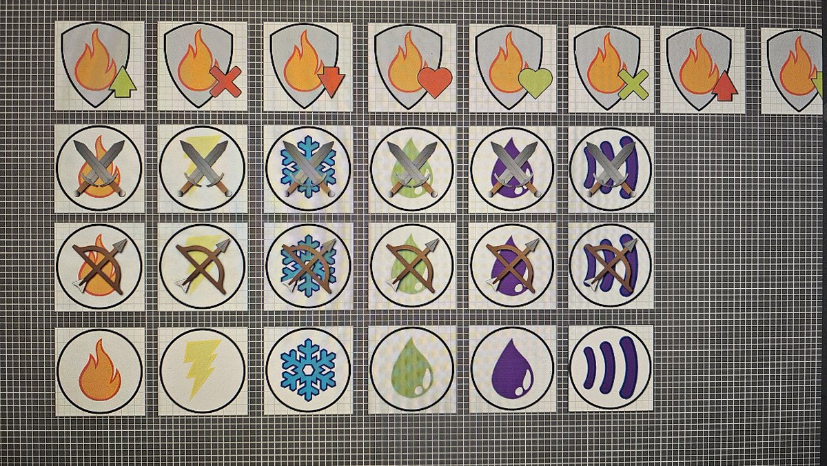 Some WIP element resist/immune/damage type badges for #ttrpg Cards Made Easy

kickstarter.com/projects/dandm…