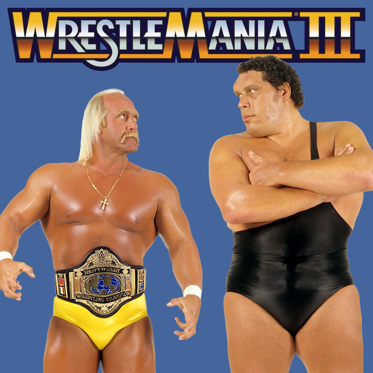 WWE's tweet image. 🚨 STREAMING NOW 🚨 

Head over to WWE Vault now for a special presentation of #WrestleMania III, featuring Hulk Hogan vs. Andre the Giant, "Macho Man" Randy Savage vs. Ricky "The Dragon" Steamboat and much more!

▶️ ms.spr.ly/6010qb4Wn