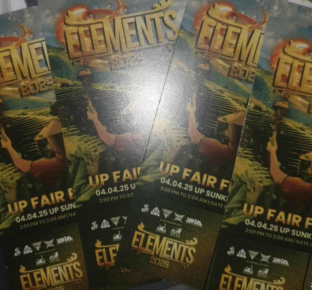 Bene18595's tweet photo. WTS/LFB/FS:
UP Fair Elements
6 physical tickets
Meetup today around Araneta Coliseum
Comment if interested https://t.co/LAIZAtMvqT
