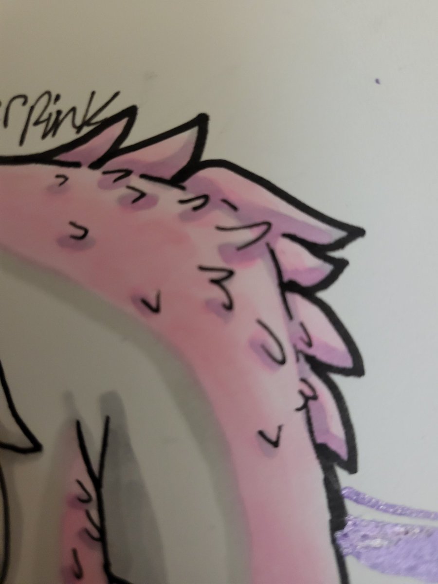 Hoppin on here to say ill be posting a new phisical art i did recently to my blue butterfly app account tomorrow if anyone wants to check it out!

Ive been posting regularly there just wanna put a reminder for it😘 

cheeky shoulder teaser for u all 🤭
bsky.app/profile/oerpin…