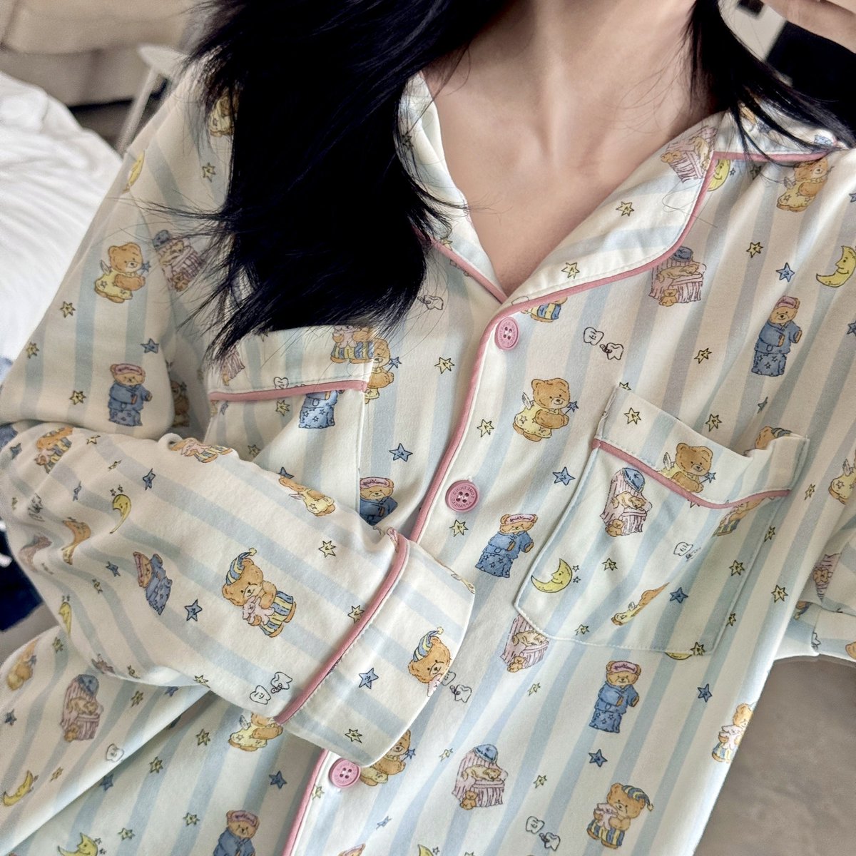 ชุดนอนใหม่ใกล้ฉัน 🥣 นี่คือ pajama ที่นุ่มที่สุดดดด 🥺 ของ something apparels คับ ลายน่ารักมาก https://t.co/E7JBsML4Vg