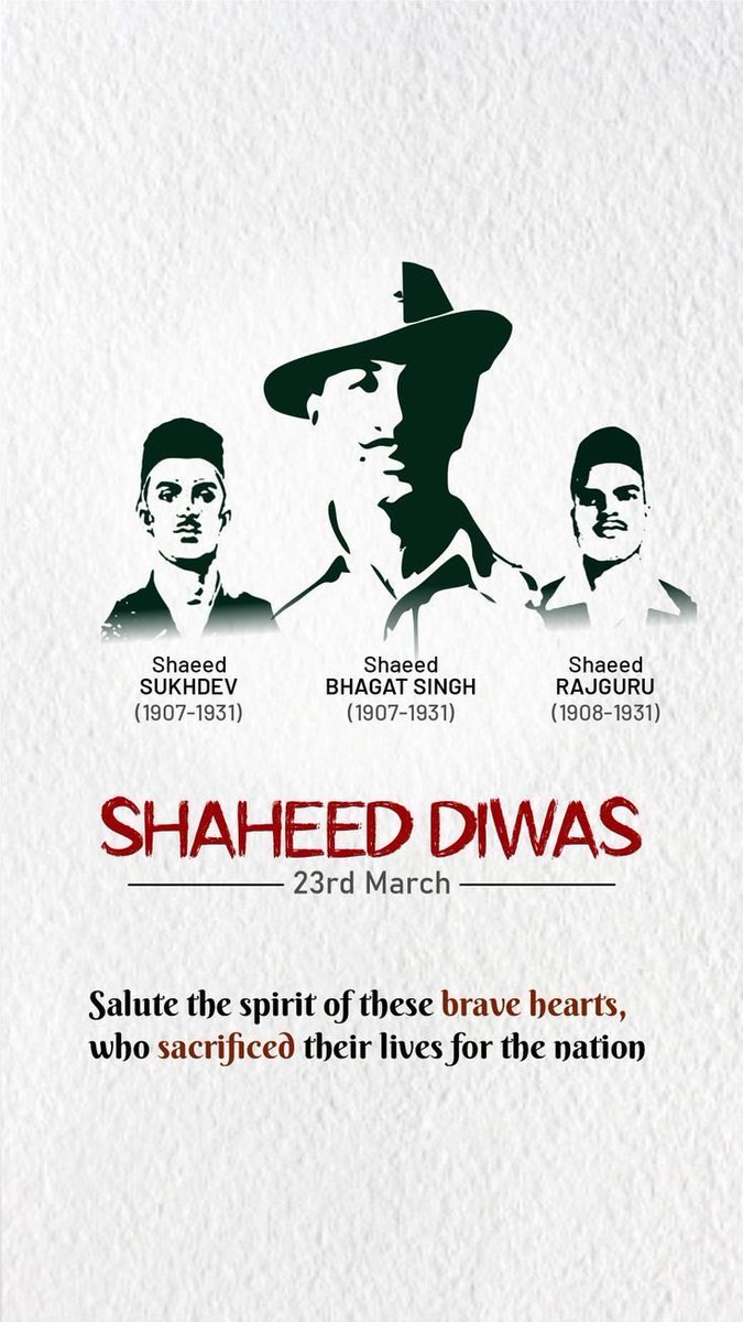 ऐ बहोत शर्म की बात है की शाहिद दिवस के अवसर पर देश के युवानो को अपना हक मांगना पड़ रहा है जो 2022 से मांग कर रहे है।
#BhagatSingh 
#GIPSAWAGEREVISION 
<a href="/DFS_India/">DFS</a> 
#sahiddiwas