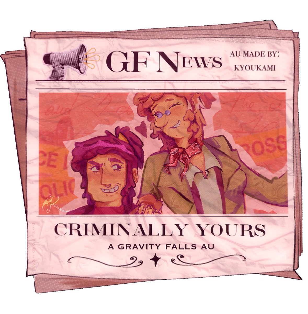 _kyoukami's tweet image. All #CriminallyYoursAU art I've made in a thread :3