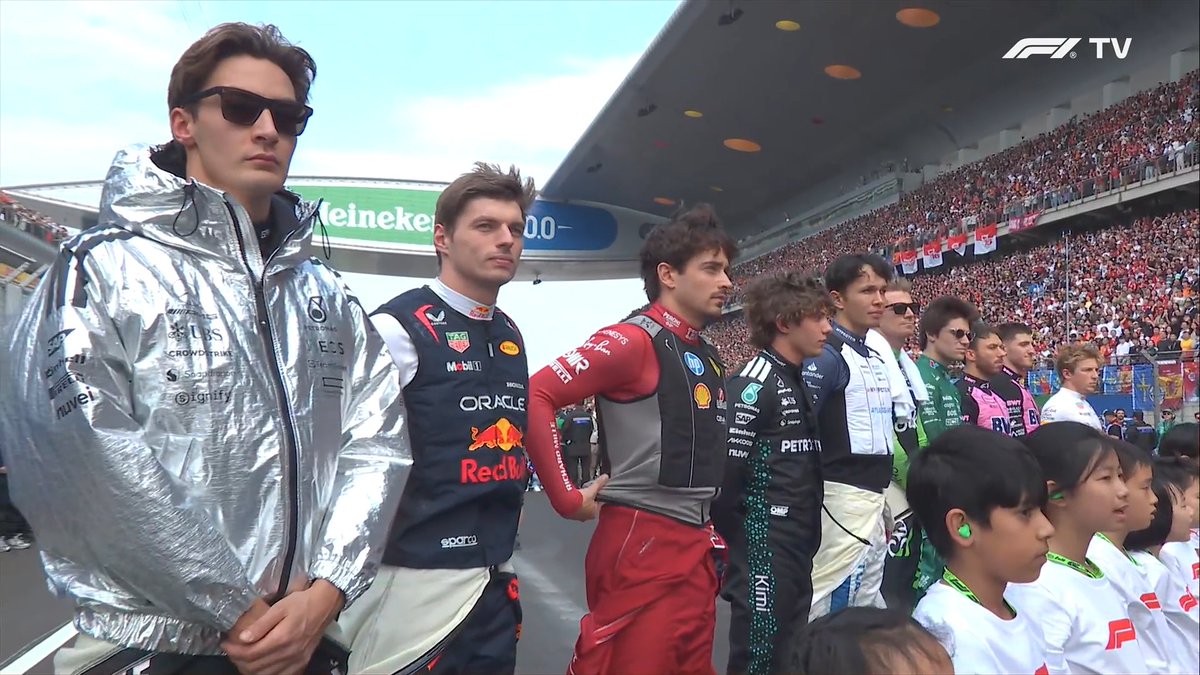 leclercsletters's tweet image. GEORGE&apos;S JACKET?? 😭😭