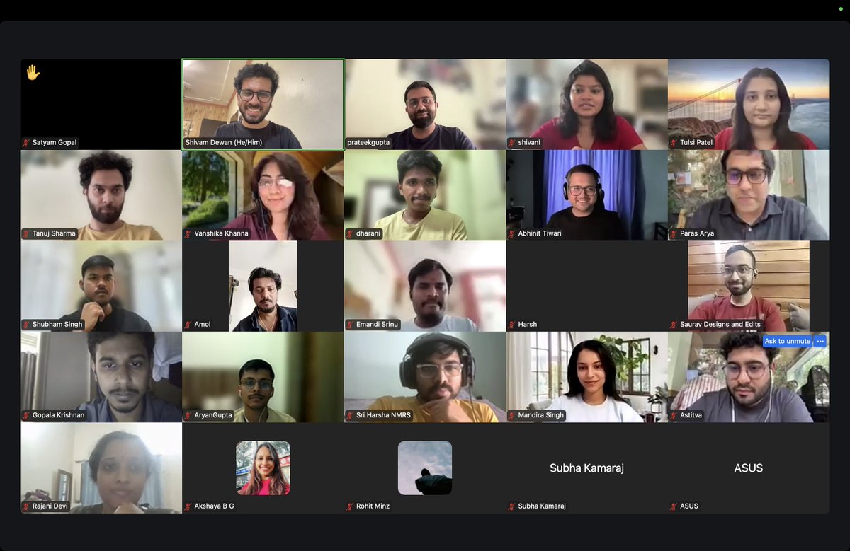 We had a great time yesterday hosting <a href="/PrateekG/">Prateek Gupta</a>  at the Design Originals Club (<a href="/The_DO_club/">Design Originals Club</a>) for the session on "Design hiring at Unicorns." Over 250+ people attended and stayed for the whole session, which lasted around two hours. It was such an engaging and interactive