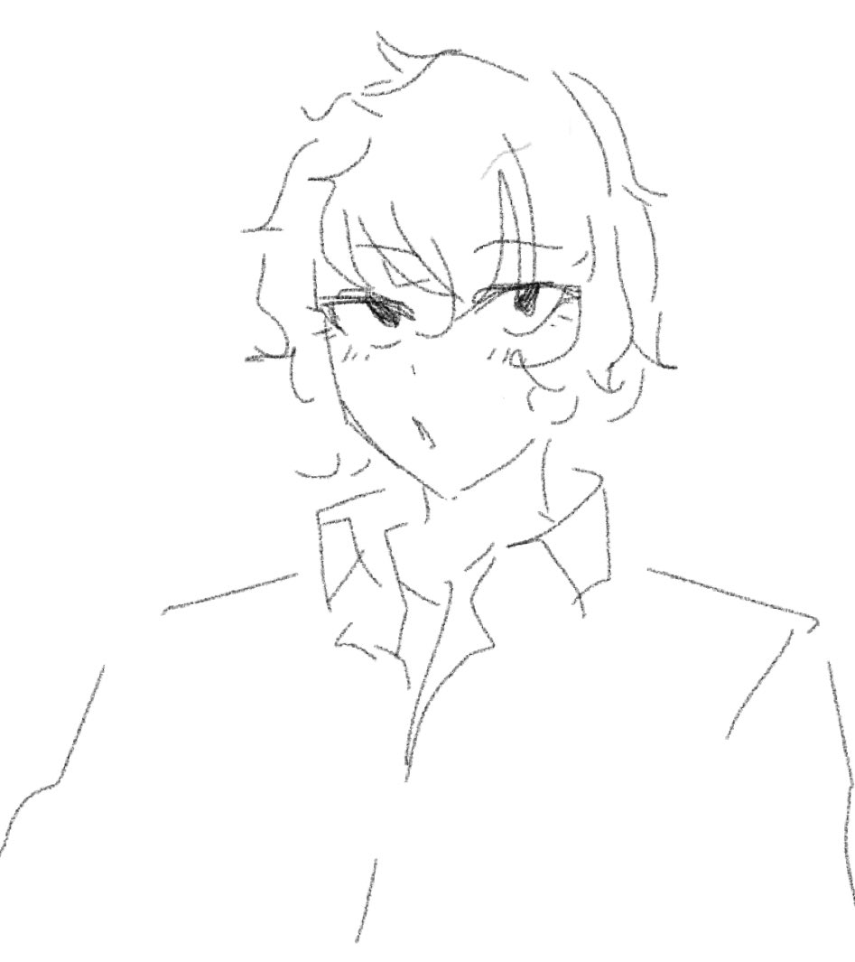 Andou324's tweet image. I used a finger to draw this