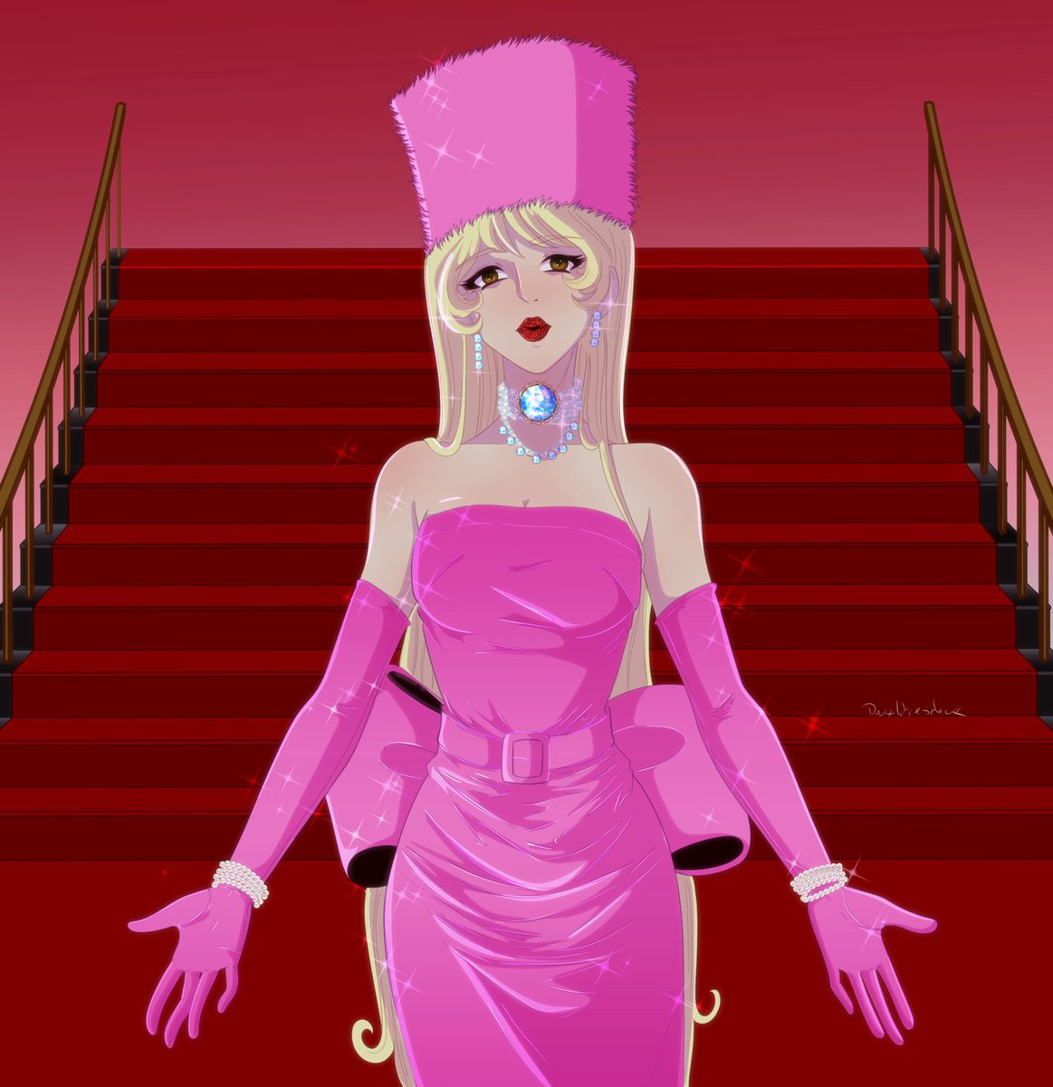 concordeux's tweet photo. It implied Maetel in Marylin ! 

#leijiverse #leijimatsumoto #galaxyexpress999 https://t.co/8vg40ypDz6