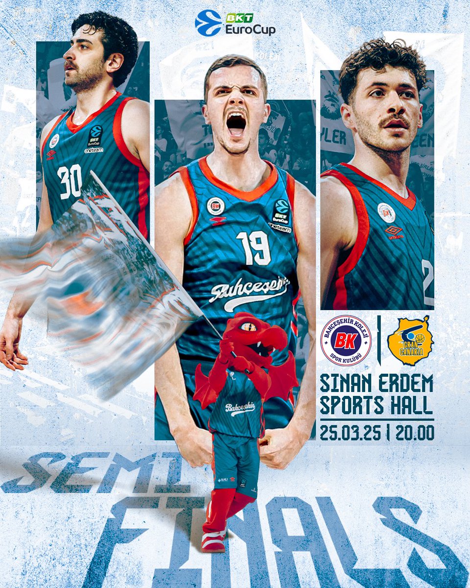 👉 BKT EuroCup Yarı Final ilk maçında, evimizde 𝐃𝐫𝐞𝐚𝐦𝐥𝐚𝐧𝐝 𝐆𝐫𝐚𝐧 𝐂𝐚𝐧𝐚𝐫𝐢𝐚’yı konuk ediyoruz!

🗓️ 25 Mart Salı
⏰ 20.00
📍 Sinan Erdem Spor Salonu

❤️💙 #FlyHighTogether #HayalDeğilHedef | <a href="/EuroCup/">BKT EuroCup</a>