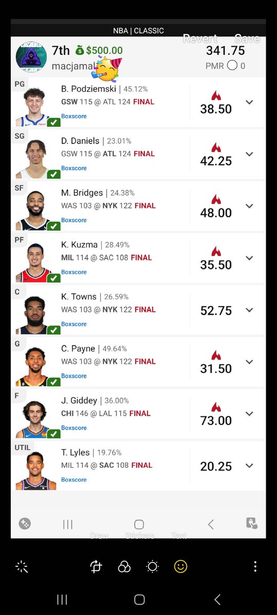 KillerSwisher's tweet photo. @DK__DFS Josh giddey jersey ordered lol turned $4 into $500 https://t.co/B9lVKuk2hp