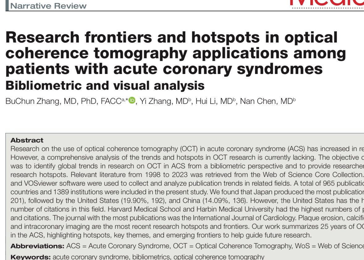 FRANCESCO BURZOTTA (@burzotta_f) on Twitter photo I did not know: it is possible to scientifically analyse who contributed more to some medical evolution. #OCT has been (is) very important for us <a href="/Unicatt/">Università Cattolica</a>
It was a nice surprise to be recognized as a world-level hot spot in this topic! (for instance, yellow is my favorite color) I did not know: it is possible to scientifically analyse who contributed more to some medical evolution. #OCT has been (is) very important for us <a href="/Unicatt/">Università Cattolica</a>
It was a nice surprise to be recognized as a world-level hot spot in this topic! (for instance, yellow is my favorite color)
