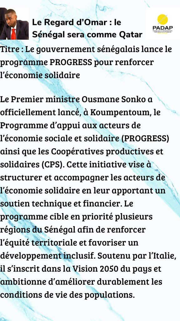 OumarBmn's tweet photo. #Senegal #Padap https://t.co/N9zDUqKOma