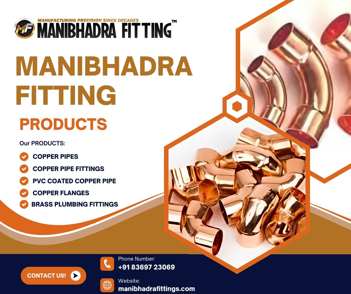 manibhadra889's tweet image. Manibhadra Fitting supplies copper pipes, copper pipe fittings, PVC coated copper pipes, copper flanges, brass fittings, and MGPS copper pipes worldwide.

manibhadrafittings.com/copper-elbow-f…
#TrustedWorldwide #CopperExperts #IndustrialFittings #BrassFittings #MGPS #ManibhadraFitting
