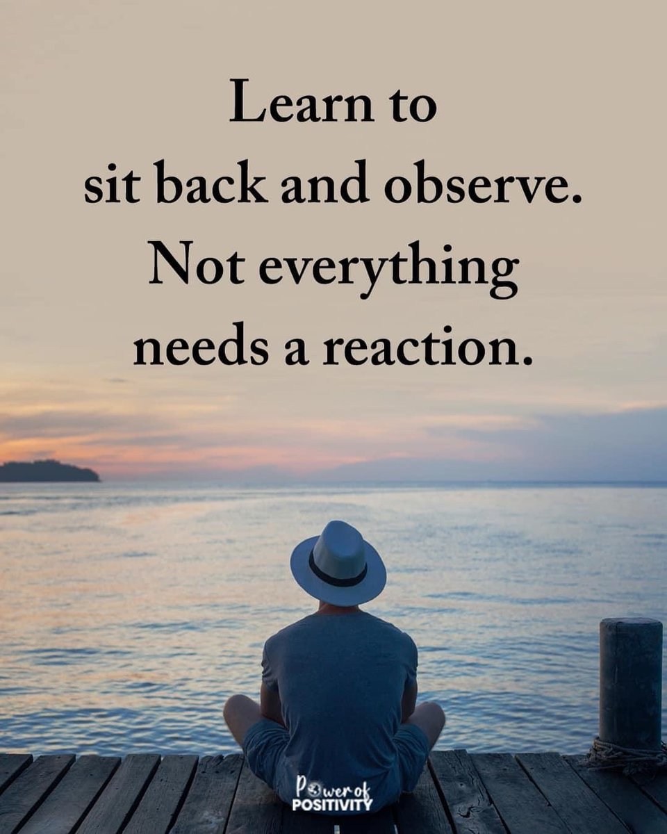 Not everything needs a reaction. 🌿💫